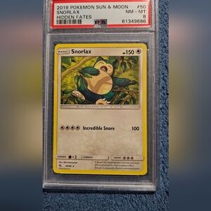 Snorlax Pokémon Graded PSA card